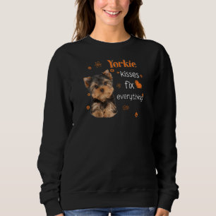 Yorkie Kisses Fix Allt Yorkshire Terrier Hund T Shirt