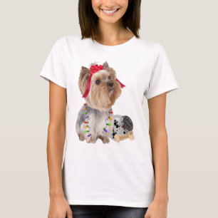 Yorkie klockor för Santa Tee