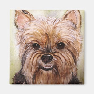 Yorkie leende magnet