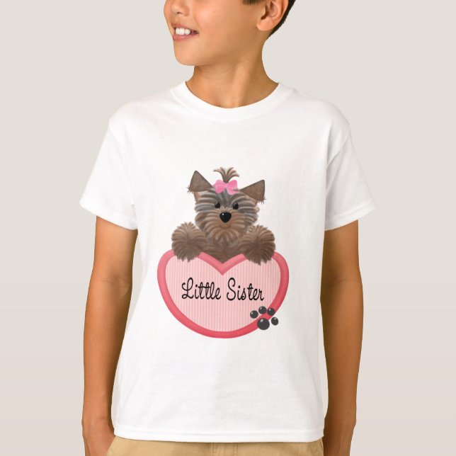 Yorkie lite syster t shirt (Framsida)