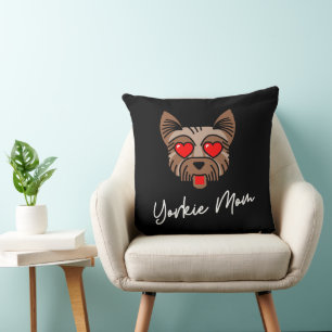 Yorkie Mamma 3 20 x 20 Dekorativ kudde