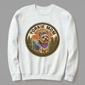 Yorkie Mamma Crewneck Yorkshire Terrier Hundmamma  T Shirt