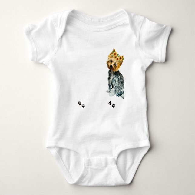 Yorkie mamma Funny citerar t-shirt (Framsida)