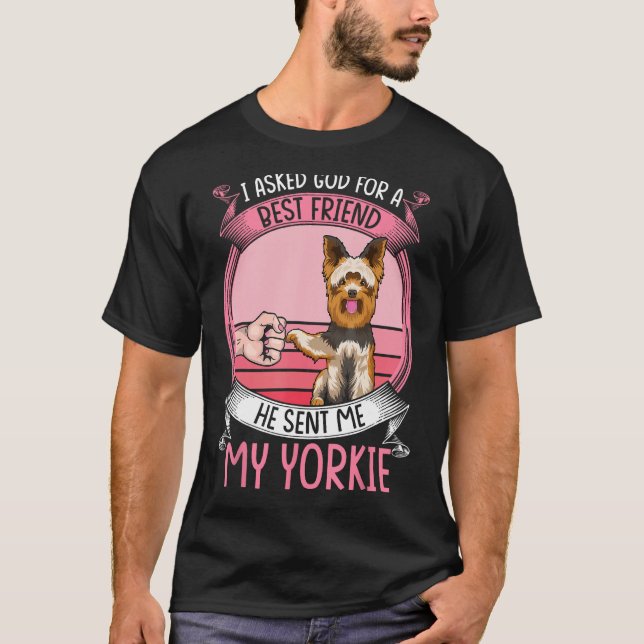 Yorkie Mamma Hund Apparel Yorkshire Terrier Owner  T Shirt (Framsida)