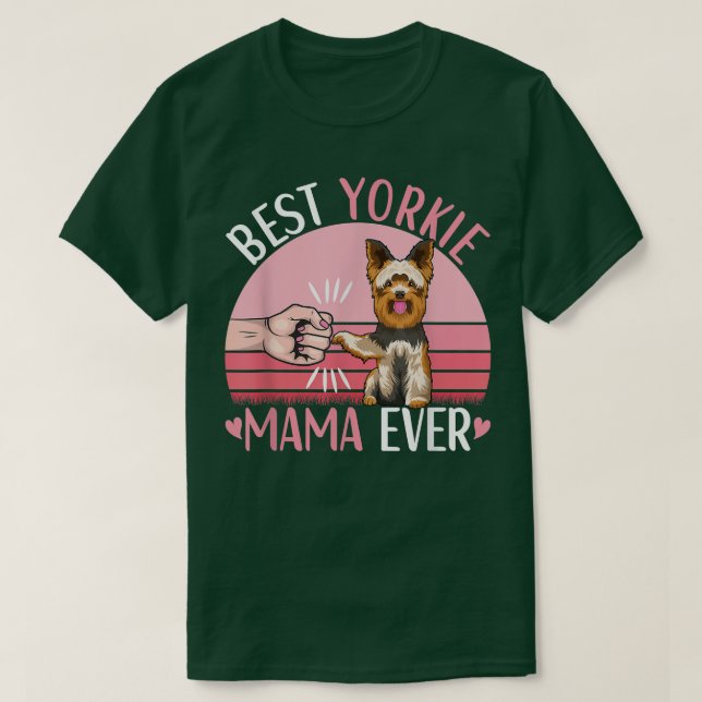 Yorkie Mamma Hund Apparel Yorkshire Terrier Owner  T Shirt (Design framsida)