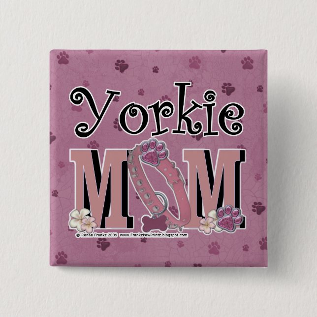 Yorkie MAMMA Knapp (Framsida)