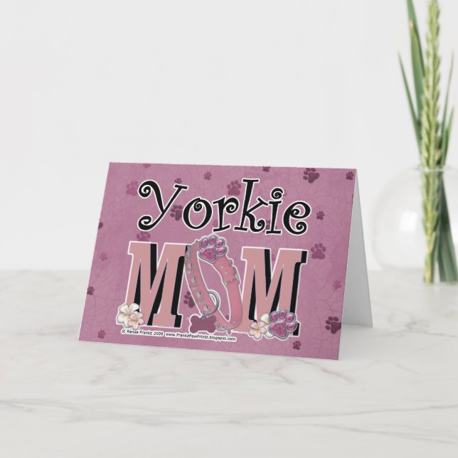 Yorkie MAMMA Kort (Framsida)