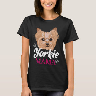 Yorkie Mamma Mor Cute Yorkshire Terrier Hund T Shirt