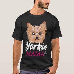 Yorkie Mamma Mor Cute Yorkshire Terrier Hund T Shirt