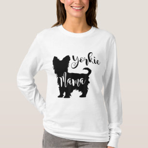 Yorkie Mamma Profile Yorkshire Terrier Roligt Mamm T Shirt