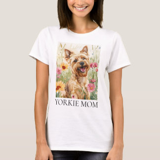 Yorkie Mamma Shirt - Watercolor Hund Gift Tee