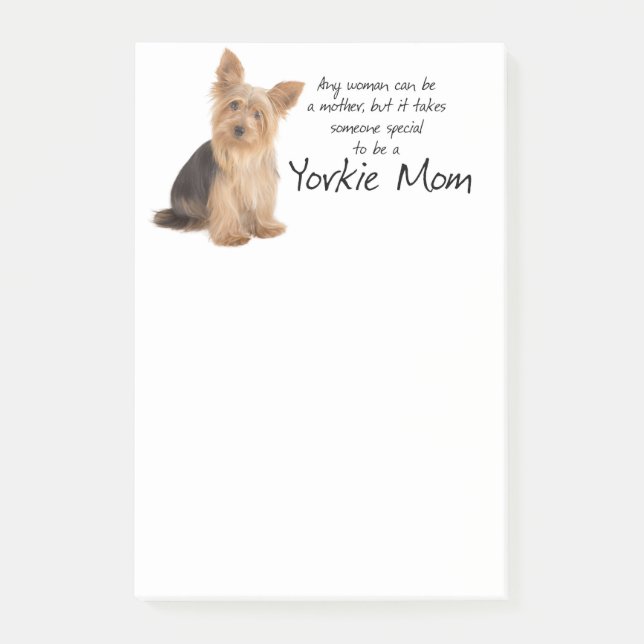 Yorkie mamma som Posta-Det noterar Post-it Block (Framsida)