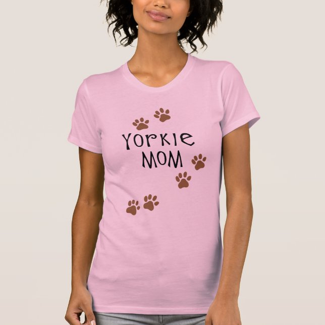 Yorkie mamma t shirt (Framsida)