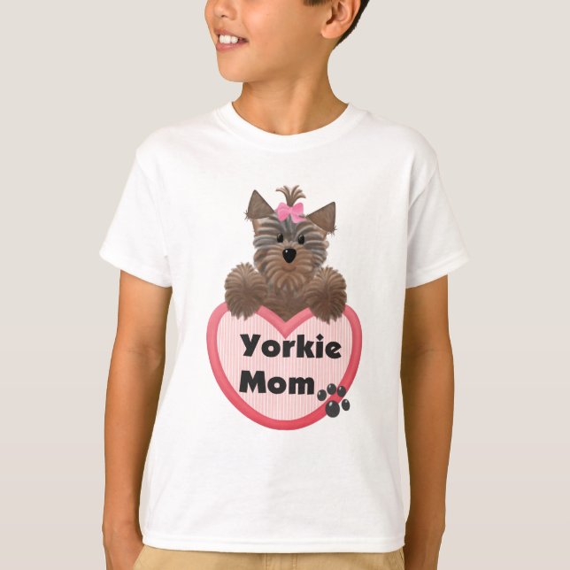 Yorkie mamma t shirt (Framsida)