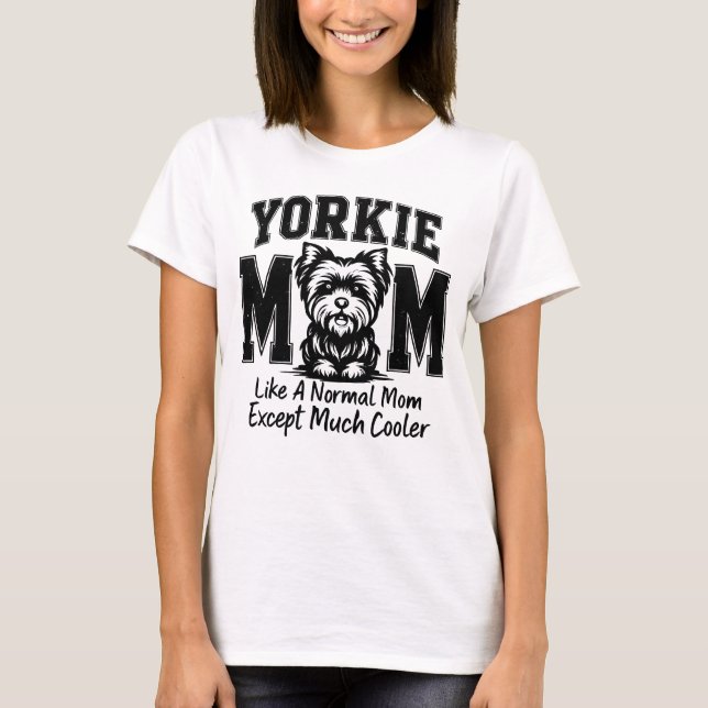 Yorkie mamma t shirt (Framsida)