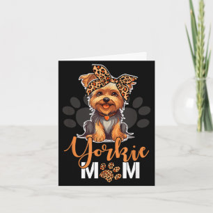 Yorkie mamma yorkshire leopard hundälskare mors kort