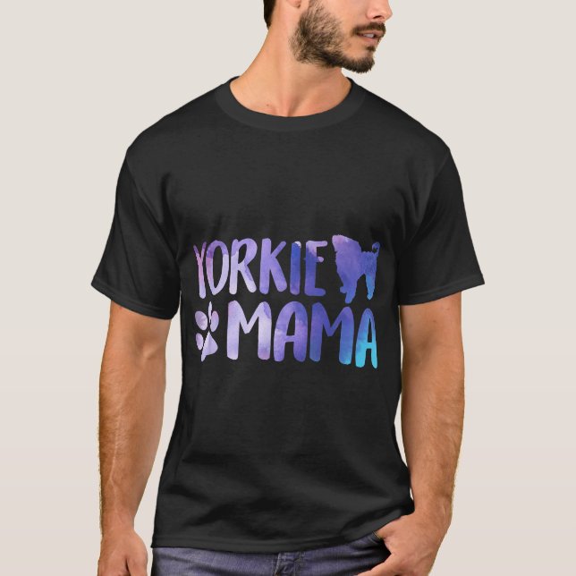 Yorkie mamma | Yorkshire maltese skräcker hund mam T Shirt (Framsida)