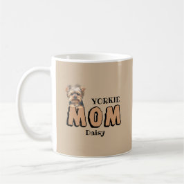 Yorkie Mamma Yorkshire Terrier Älskare eget namn Kaffemugg