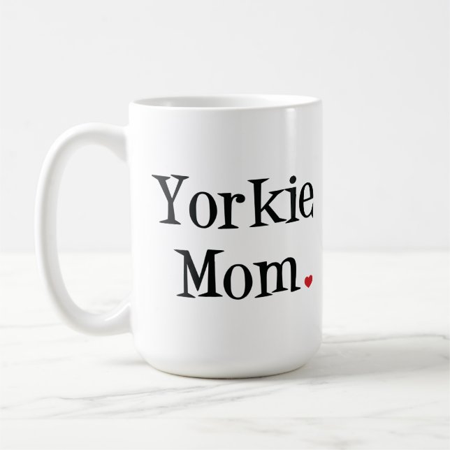 Yorkie mammamugg kaffemugg (Vänster)