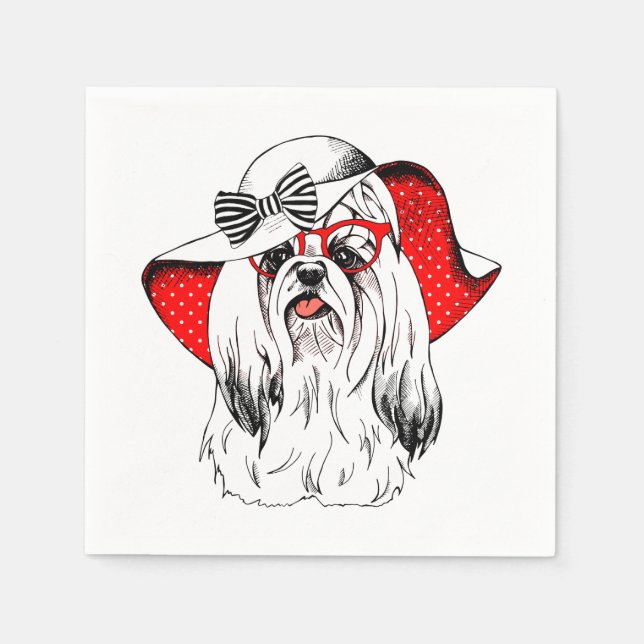 Yorkie Mode Shoot Pappersservett (Framsidan)