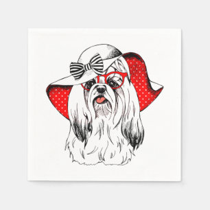 Yorkie modefor pappersservett