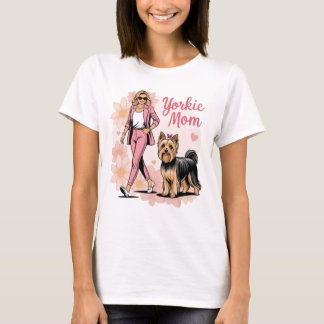 Yorkie mom t shirt