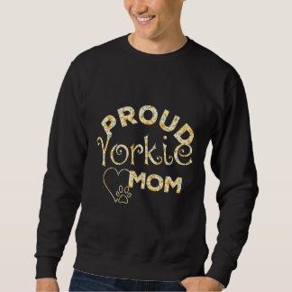 Yorkie Mom Yorkshire Terrier Dog Gift Flower Lång Ärmad Tröja