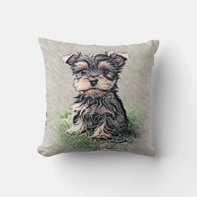 Yorkie, natur, husdjur kudde (Framsida)