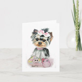 Yorkie Note-kort Kort