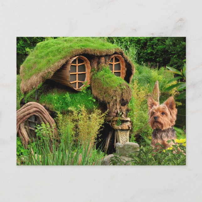 Yorkie Ny adress Meddelande Vykort (Framsida)