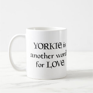 Yorkie ord kaffe mugg