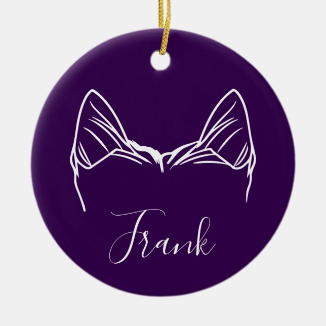 Yorkie Ornament (Paw Prints) (Framsidan)