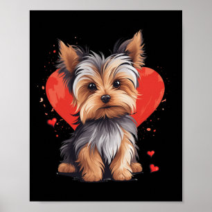 Yorkie Owner Mamma Pappa Yorkshire Terrier Hund äl Poster