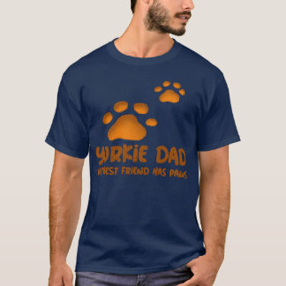 Yorkie Pappa Min bästa vän har Tassar-flicka T Shirt