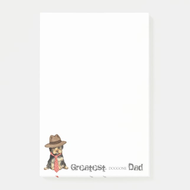 Yorkie Pappa Post-it Block (Framsida)