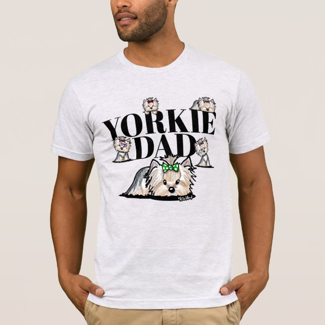 Yorkie Pappa T Shirt (Framsida)