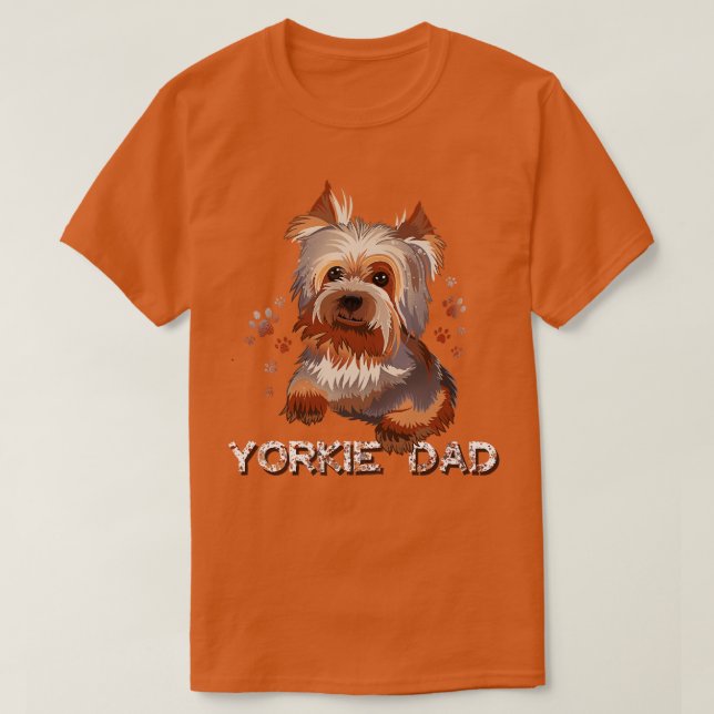 Yorkie Pappa T Shirt (Design framsida)