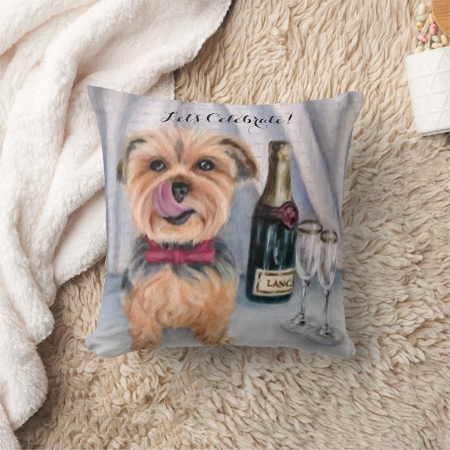 Yorkie Pillow Kudde (Filt)
