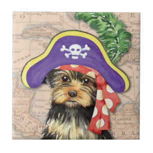 Yorkie pirat kakelplatta