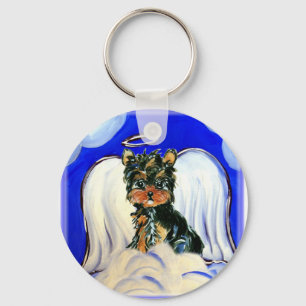 Yorkie Poo Ängel Nyckelring