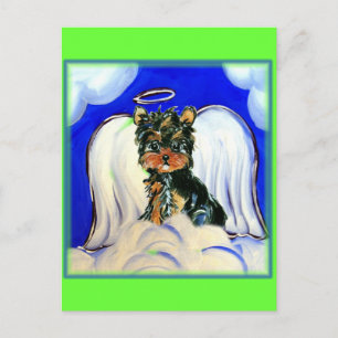 Yorkie Poo Ängel Vykort