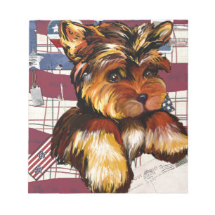 YORKIE POO ANTECKNINGSBLOCK