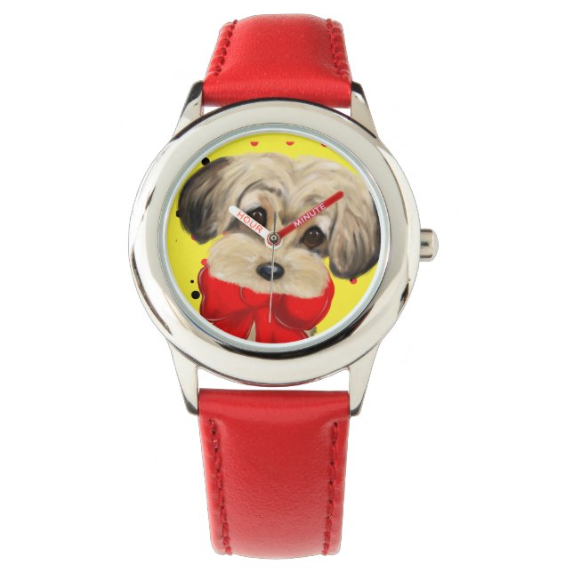 YORKIE POO ARMBANDSUR (Framsida)
