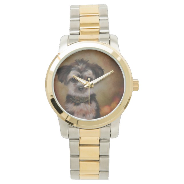 Yorkie Poo Armbandsur (Framsida)