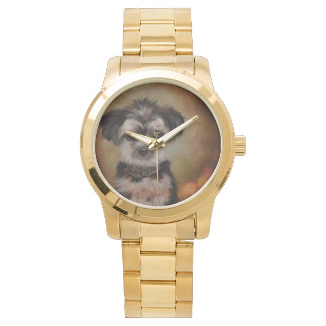 Yorkie Poo Armbandsur (Framsida)