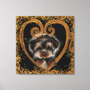 Yorkie Poo Canvastryck