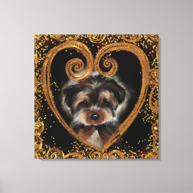 Yorkie Poo Canvastryck (Framsida)