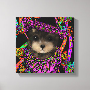 Yorkie Poo Canvastryck