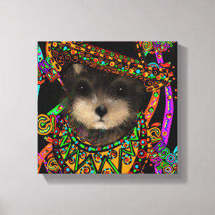 Yorkie Poo Canvastryck