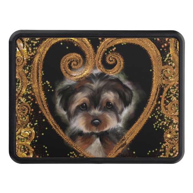 Yorkie Poo Dragkroksskydd (Framsidan)